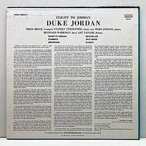 【希少】 米国盤BLUE NOTE  デューク・ジョーダン LPレコード ジャズ DUKE JORDAN / Flight To Jordan (LP) / Blue Note | WAXPEND