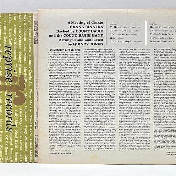 FRANK SINATRA / COUNT BASIE / It Might As Well Be Swing (LP