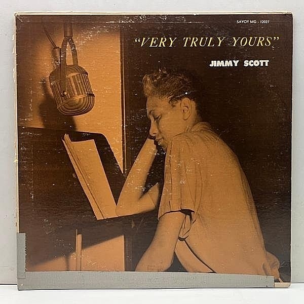 レコードメイン画像：良好盤!! MONO 手書きRVG刻印 US初期プレス JIMMY SCOTT Very Truly Yours (Savoy MG 12027) ジミー・スコット 1st デビュー作 モノラル