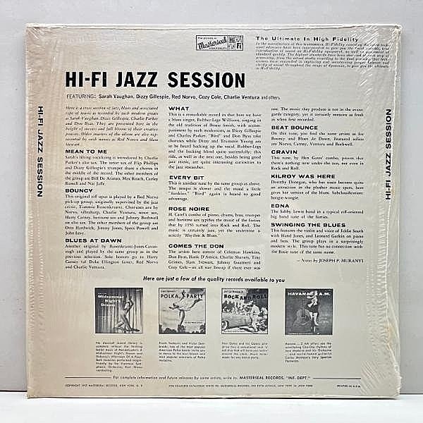 JAZZ レコード 4セット　帯付き　ケニー・クラーク / チャーリー・パーカー VARIOUS / Hi-Fi Jazz Session (LP) / Masterseal | WAXPEND RECORDS