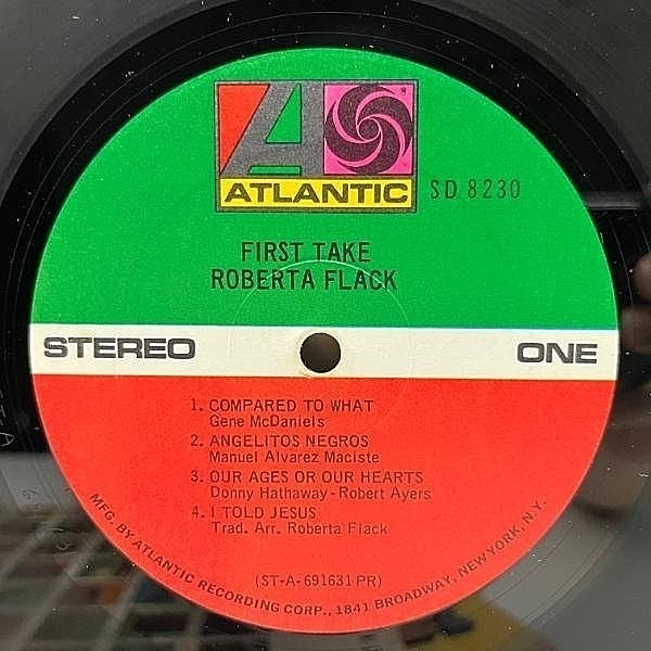 洋楽 ROBERTA FLACK/ FIRST TAKE   (ATLANTIC) First Take (album) - Wikipedia