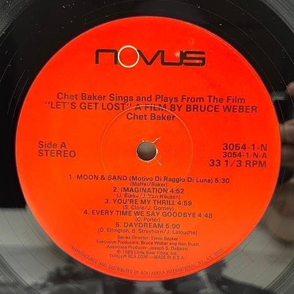 CHET BAKER / Sings And Plays From The Film 