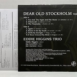 EDDIE HIGGINS / Dear Old Stockholm Vol. 2 (LP) / Venus