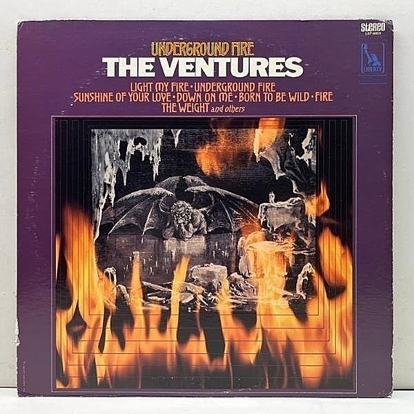 レコードメイン画像：Cut無し!良好盤! 深溝 USオリジナル THE VENTURES Underground Fire ('69 Liberty) 激ヘヴィなスワンプ／R&B, ドアーズ カヴァーなど