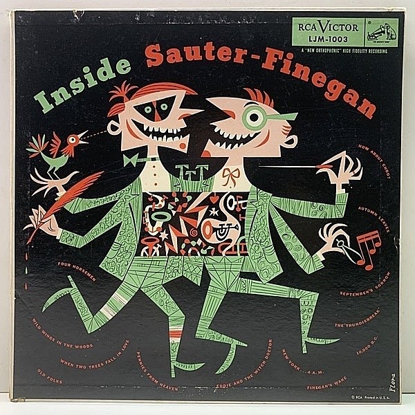 レコードメイン画像：良好盤!! MONO 初回 銀ラベ 深溝 USオリジナル SAUTER FINEGAN ORCHESTRA Inside Sauter-Finegan ('54 RCA LJM 1003) art : Jim Flora