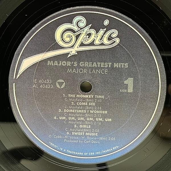IO LP レコード　players ballad MAJOR LANCE / Major's Greatest Hits (LP) / Epic | WAXPEND