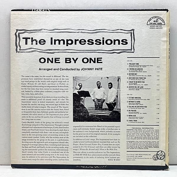 IMPRESSIONS / One By One (LP) / ABC | WAXPEND RECORDS
