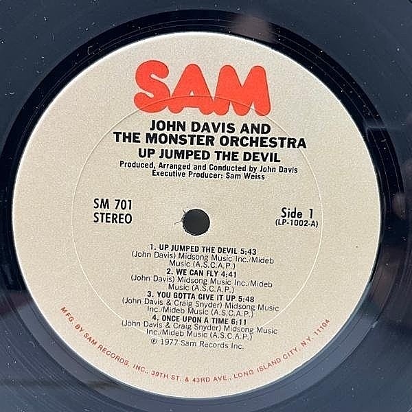 JOHN DAVIS & THE MONSTER ORCHESTRA / Up Jumped The Devil (LP