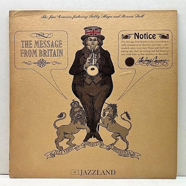 レコードメイン画像：良好!! MONO 深溝 USオリジ The Jazz Couriers = RONNIE SCOTT And TUBBY HAYES ／ The Message From Britain = The Last Word 米 モノラル