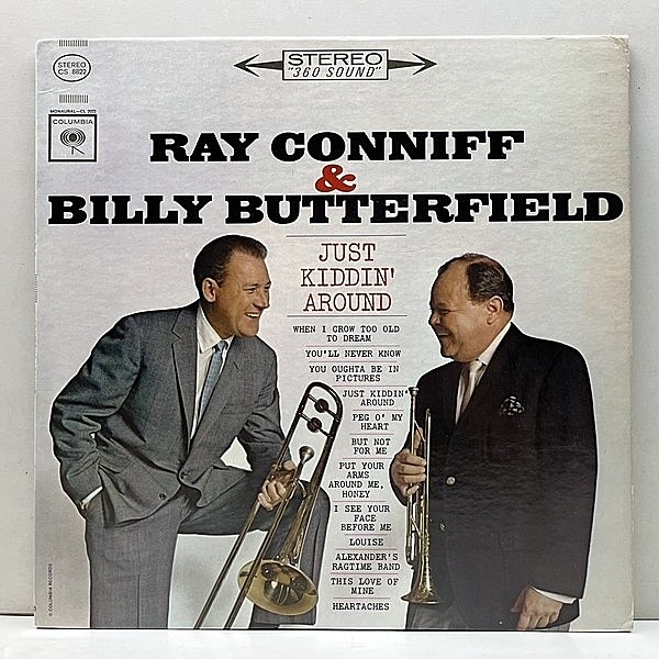 レコードメイン画像：良好!! USオリジナル 初版 黒文字 2eyeラベ RAY CONNIFF & BILLY BUTTERFIELD Just Kiddin' Around ('63 Columbia) 残響響く甘美サウンド