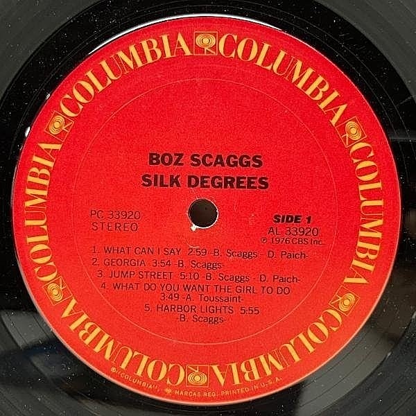 BOZ SCAGGS / Silk Degrees (LP) / Columbia | WAXPEND RECORDS
