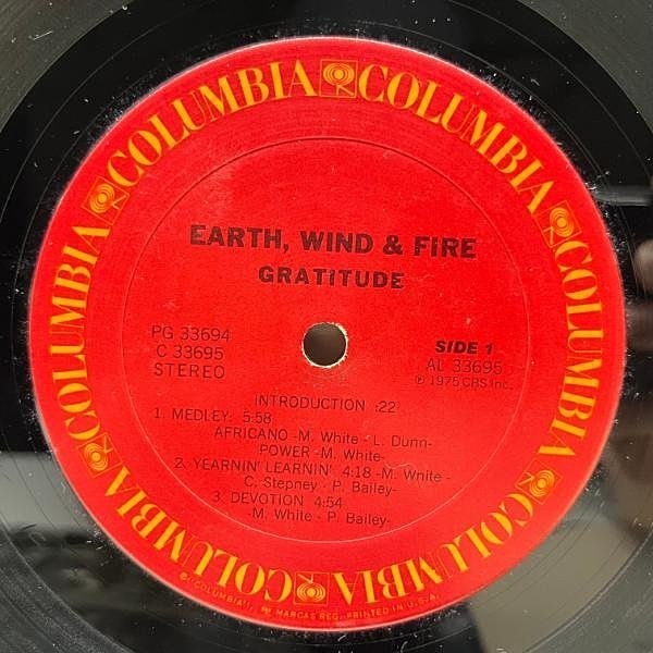EARTH WIND & FIRE / Gratitude (LP) / Columbia | WAXPEND RECORDS