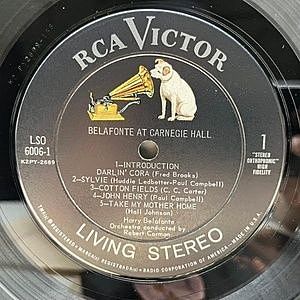 LPレコード　ハリー・ベラフォンテ / ベラフォンテ・イン・パースン　LR3FH LPレコード ハリー・ベラフォンテ / ベラフォンテ・イン