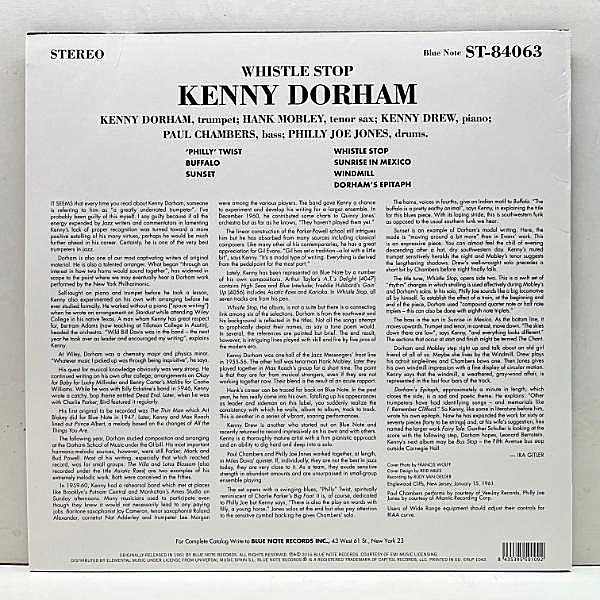 KENNY DORHAM / Whistle Stop (LP) / Blue Note | WAXPEND RECORDS