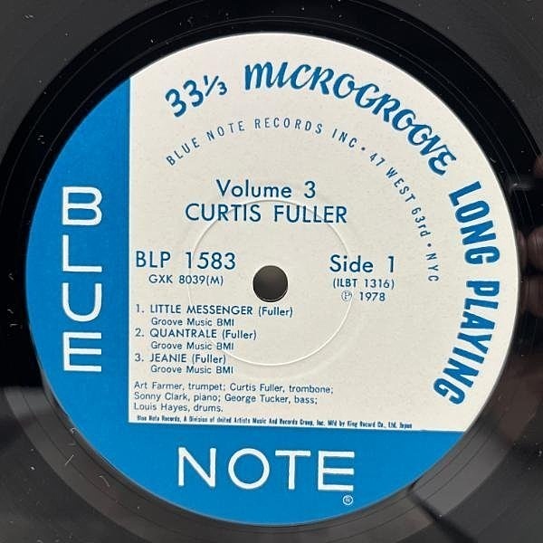 CURTIS FULLER / Volume 3 (LP) / Blue Note | WAXPEND RECORDS