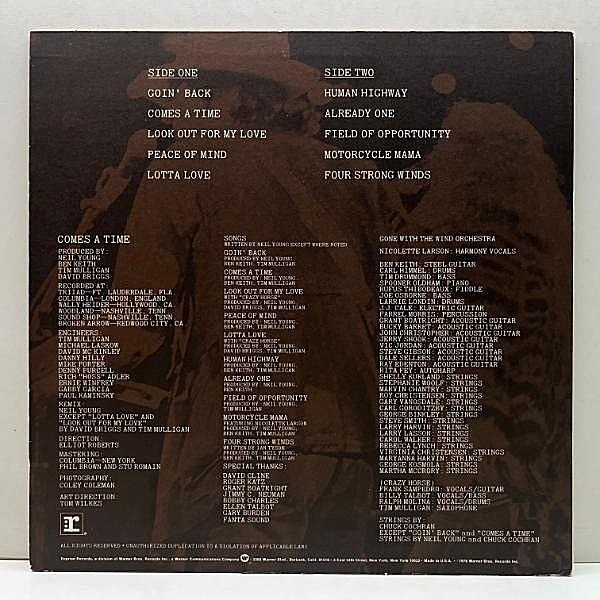 Neil Young - Comes A Time レコード NEIL YOUNG / Comes A Time (LP) / Reprise | WAXPEND RECORDS
