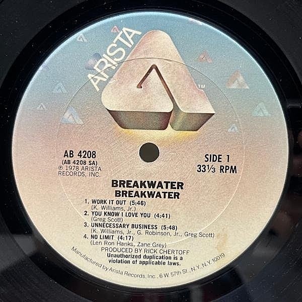 Breakwater – Breakwater LP 中古レコード 再発盤 – monads records