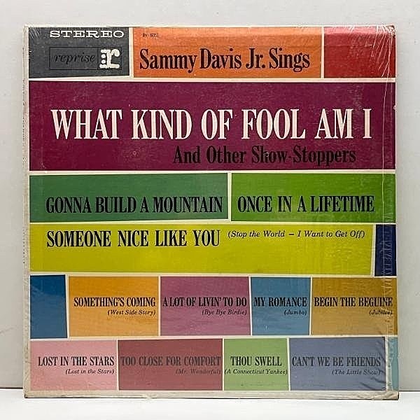 レコードメイン画像：シュリンク美品!! USプレス 2色ラベル SAMMY DAVIS JR. Sings What Kind Of Fool Am I ('61 Reprise) arr. MARTY PAICH おまけ付き LP