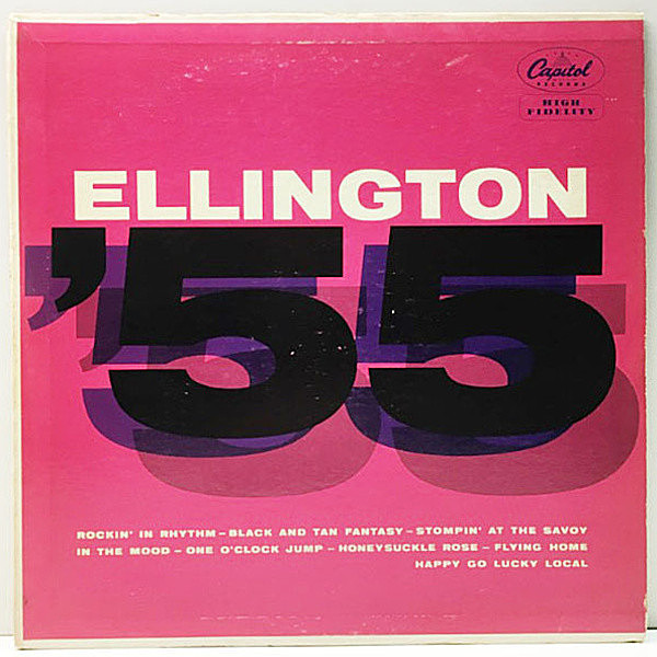レコードメイン画像：【他楽団のヒット曲も採り上げた名曲集】白プロモ リング付 MONO 米オリジナル DUKE ELLINGTON '55 (Capitol) JIMMY HAMILTON, CLARK TERRY