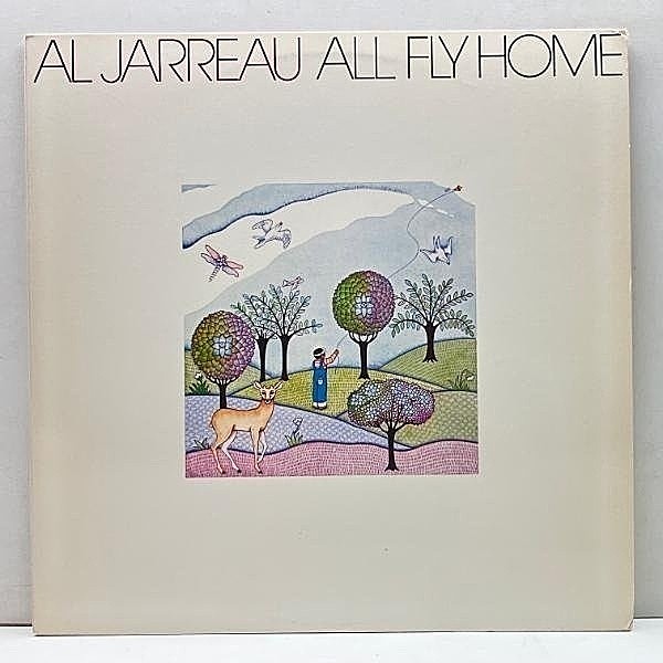 レコードメイン画像：美盤!! 初版 横縞ボーダー USオリジナル AL JARREAU All Fly Home ('78 Warner) アル・ジャロウ SOUL JAZZ傑作 Wait A Little While ほか