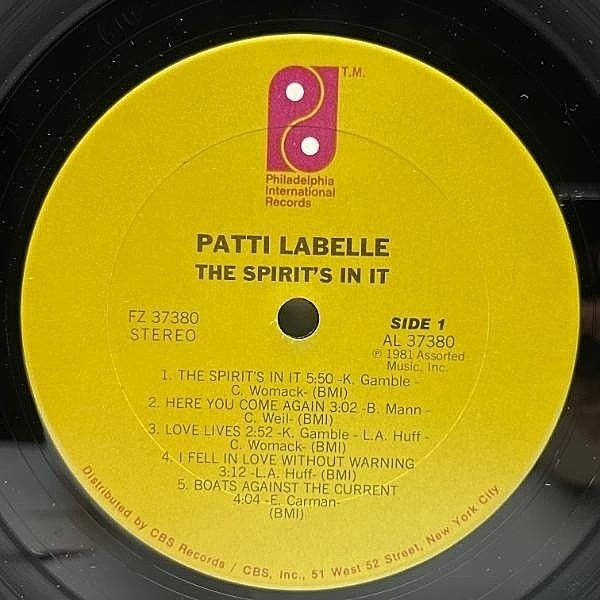 PATTI LABELLE / The Spirit's In It (LP) / Philadelphia