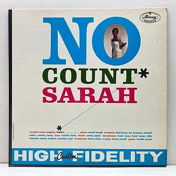 レコードメイン画像：USオリジナル MONO コーティング SARAH VAUGHAN No Count Sarah ('59 Mercury) カウント・ベイシー(抜き)楽団との好演