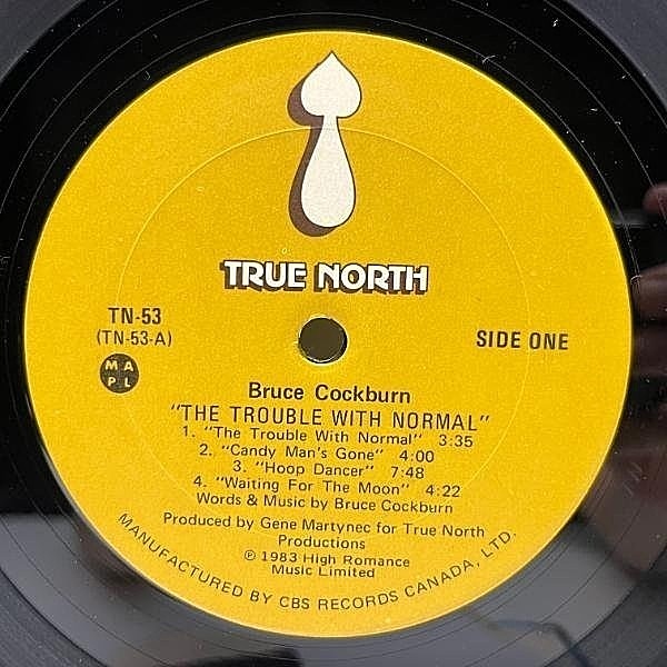 レコード SSW名盤 Bruce Cockburn フォーク レアグルーヴ LP BRUCE COCKBURN / The Trouble With Normal (LP) / True North