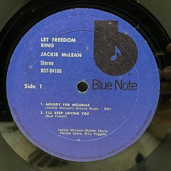 JACKIE McLEAN / Let Freedom Ring (LP) / Blue Note | WAXPEND