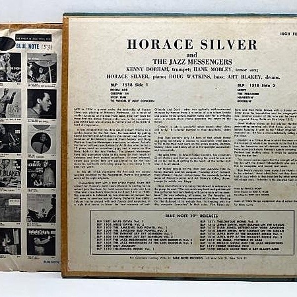 HORACE SILVER / JAZZ MESSENGERS / Horace Silver And The Jazz