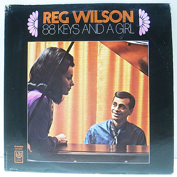 レコードメイン画像：USオリジナル 初回 2トーン 深溝 REG WILSON 88 Keys And A Girl ('69 United) レグ・ウィルソン／ピアノ・ジャズ 試聴 サバービア