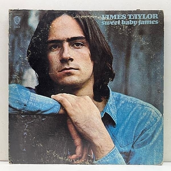 レコードメイン画像：USオリジナル 初版 緑ラベル JAMES TAYLOR Sweet Baby James ('70 Warner Bros. WS 1843) w/ Carole King, Danny Kortchmar