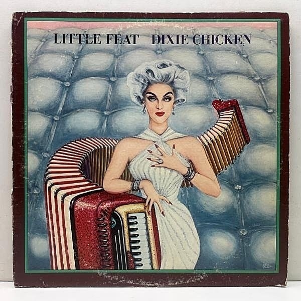 レコードメイン画像：USオリジナル 両面1マト 初版 緑ラベ LITTLE FEAT Dixie Chicken ('73 Warner) 名盤 ATCQ サンプリング ドラムブレイク