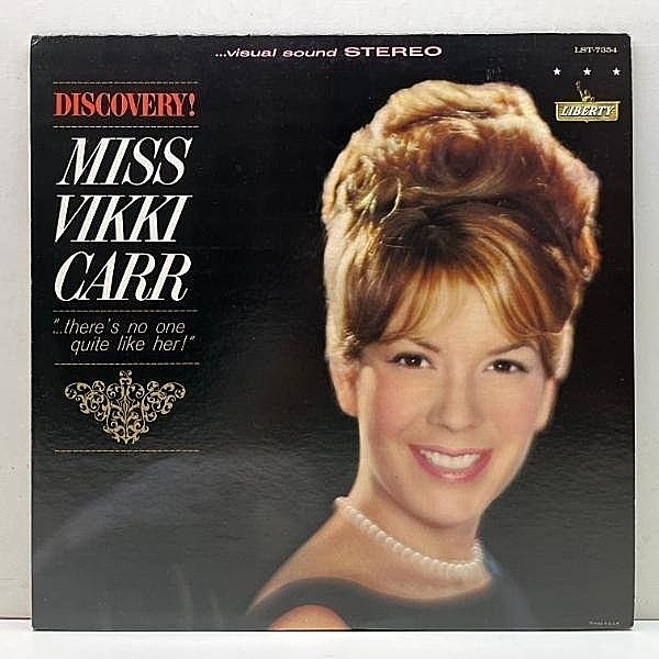 レコードメイン画像：美品!! 虹ツヤ 深溝 USオリジナル VIKKI CARR Discovery! Miss ～ ('64 Liberty) 歌姫 ヴィッキー・カー 第二弾 ディスカヴァリー