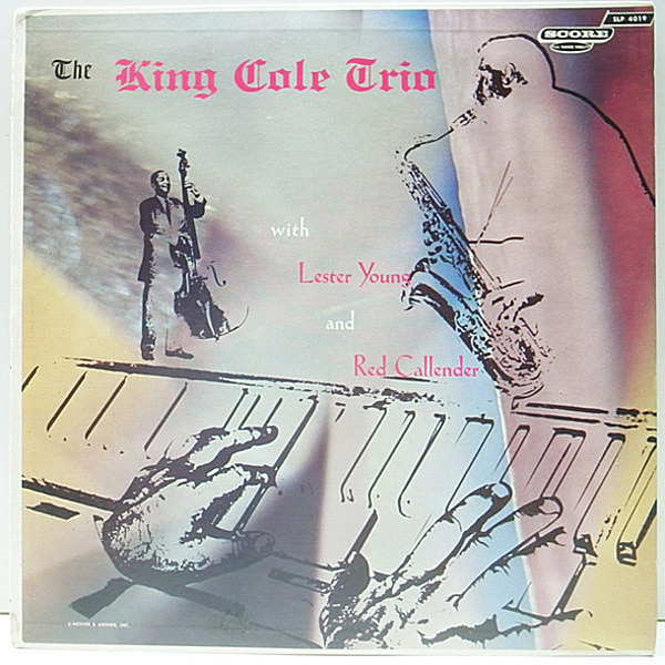 レコードメイン画像：良盤!! MONO 深溝 NAT KING COLE TRIO with Lester Young & Red Callender (Score) Presのワンホーン／ドラムレス・トリオ 名盤