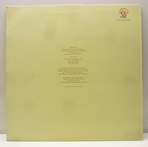 Genesis　Charisma GS 1　7インチレコード　UK　英国 For sale: Genesis - Selling England By The Pound UK 1973