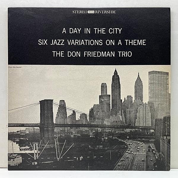 レコードメイン画像：良好!!【Matte-Textured】DON FRIEDMAN TRIO A Day In The City : Six Variations On A Theme (Riverside RLP 9384) 国内 JPNプレス