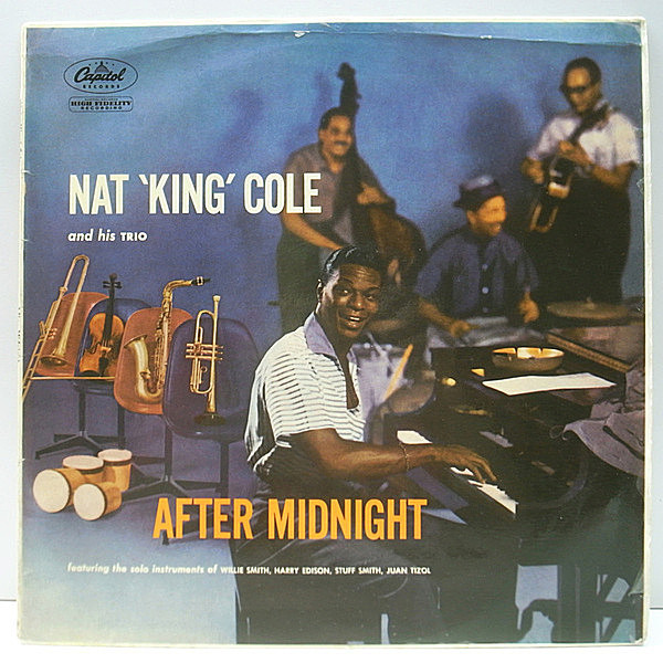 レコードメイン画像：レア!良好品! MONO 灰ラベル UKオリジナル NAT KING COLE After Midnight ('56 Capitol) キング最高作の一つ | コーティング仕様 モノラル