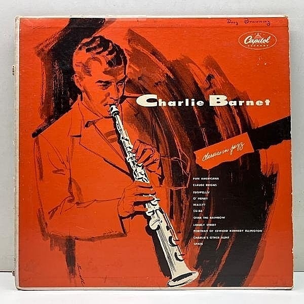 レコードメイン画像：美再生!! MONO 初版Ring-Turquoise USオリジナル CHARLIE BARNET Classics In Jazz ('55 Capitol T-624) チャーリー・バーネット楽団