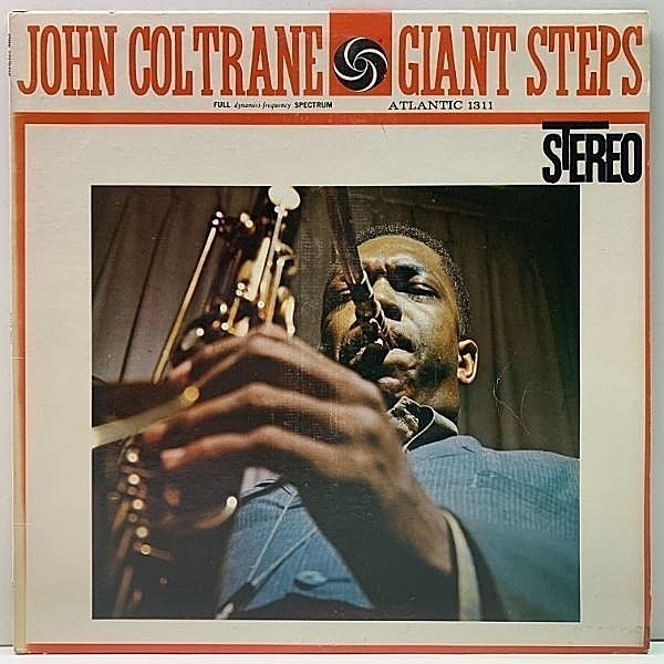 レコードメイン画像：良好!! 両DG 深溝 JOHN COLTRANE Giant Steps (Atlantic 1311) 緑×水色 3色 60sプレス w./Tommy Flanagan, Wynton Kelly, Paul Chambers