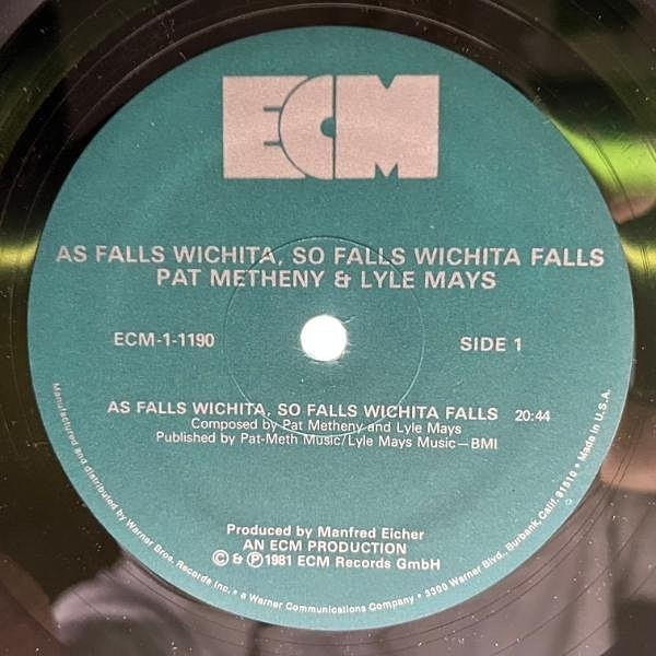PAT METHENY / LYLE MAYS / As Falls Wichita, So Falls Wichita