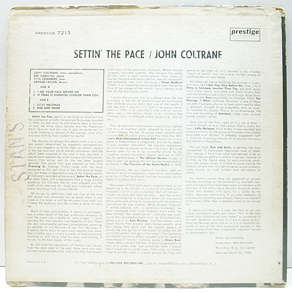 John Coltrane カルテットプレイス　レコード John Coltrane Quartet / The John Coltrane Quartet Plays
