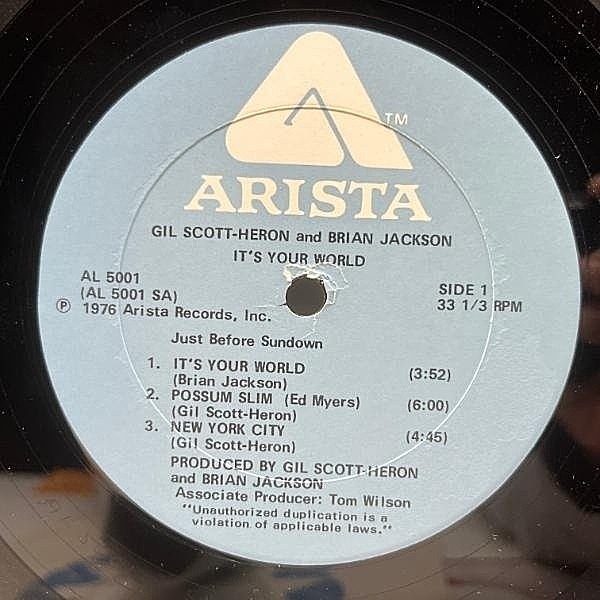 GIL SCOTT HERON & BRIAN JACKSON 2LPレコード GIL SCOTT HERON / BRIAN JACKSON / The First Minute Of A New