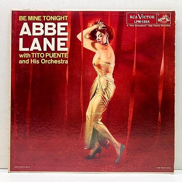 レコードメイン画像：極美盤!! 初版1S MONO 深溝 USオリジナル ABBE LANE With TITO PUENTE Be Mine Tonight ('57 RCA Victor) アビ・レーン 米 初回 モノラル