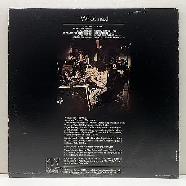 『ザ・フー　フーズ・ネクスト』the who Who's Next DECCA版 Amazon.co.jp: Who's Next: ミュージック