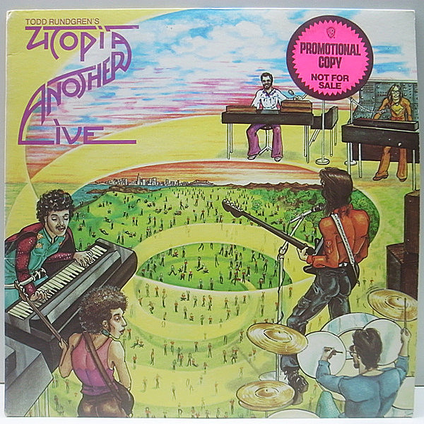 レコードメイン画像：プロモ 美品 オリジナル TODD RUNDGREN'S UTOPIA Another Live ('75 Bearsville) トッド・ラングレン