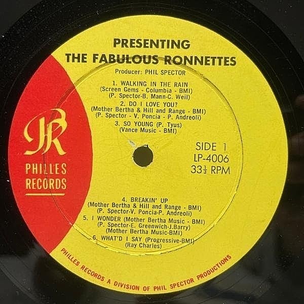 ロネッツ/Presenting The Fabulous RONNETTS The Ronettes LP: Presenting The Fabulous Ronettes (LP