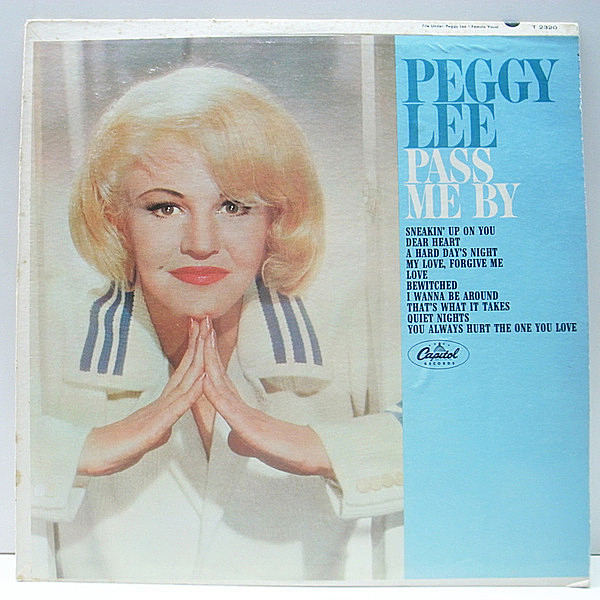 レコードメイン画像：美盤!! MONO 初版 虹ツヤ USオリジナル PEGGY LEE Pass Me By (Capitol T-2320) '65年 モノラル 原盤 LP | Lou Levy 監修