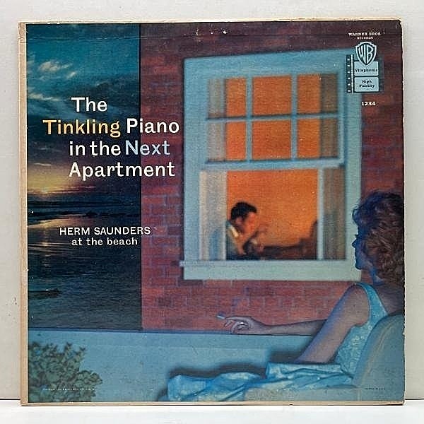 レコードメイン画像：【波音と溶け合う至宝のコンセプトアルバム】MONO 米オリジナル HERM SAUNDERS The Tinkling Piano In The Next Apartment (Warner W 1234)
