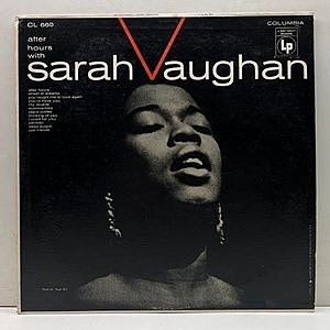 レコード画像：SARAH VAUGHAN / After Hours With Sarah Vaughan