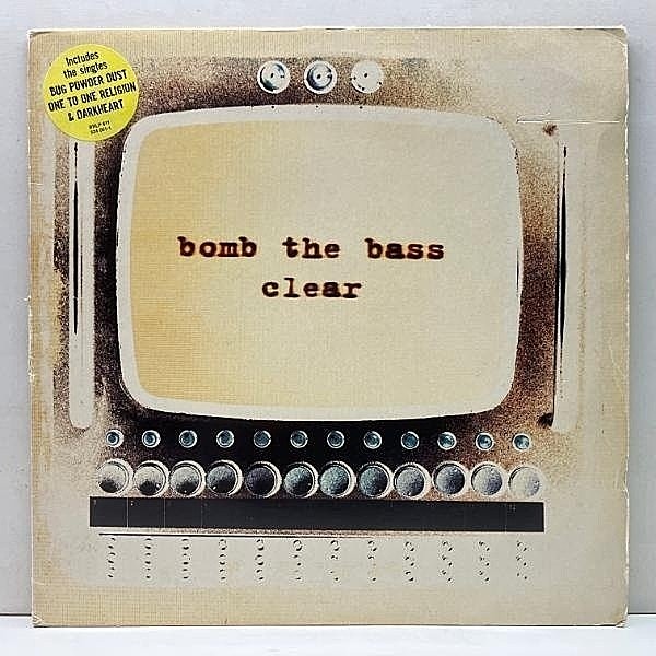 レコードメイン画像：【DOWNTEMPO／BIG BEAT 濃厚な名盤】EUオリジナル BOMB THE BASS Clear ('95 Island) 手書きマトA2・B2 TIM SIMENON アシッドハウス